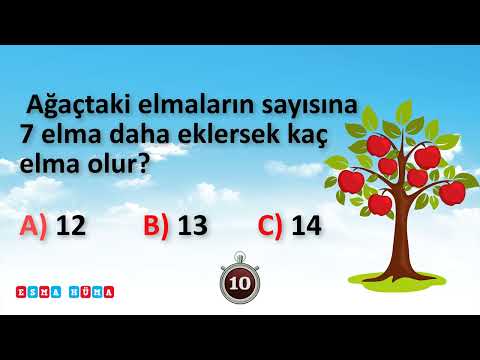 1. Sınıf - Matematik : Test Çöz ! / Toplama İşlemi ( 5 Soru 5 Cevap )