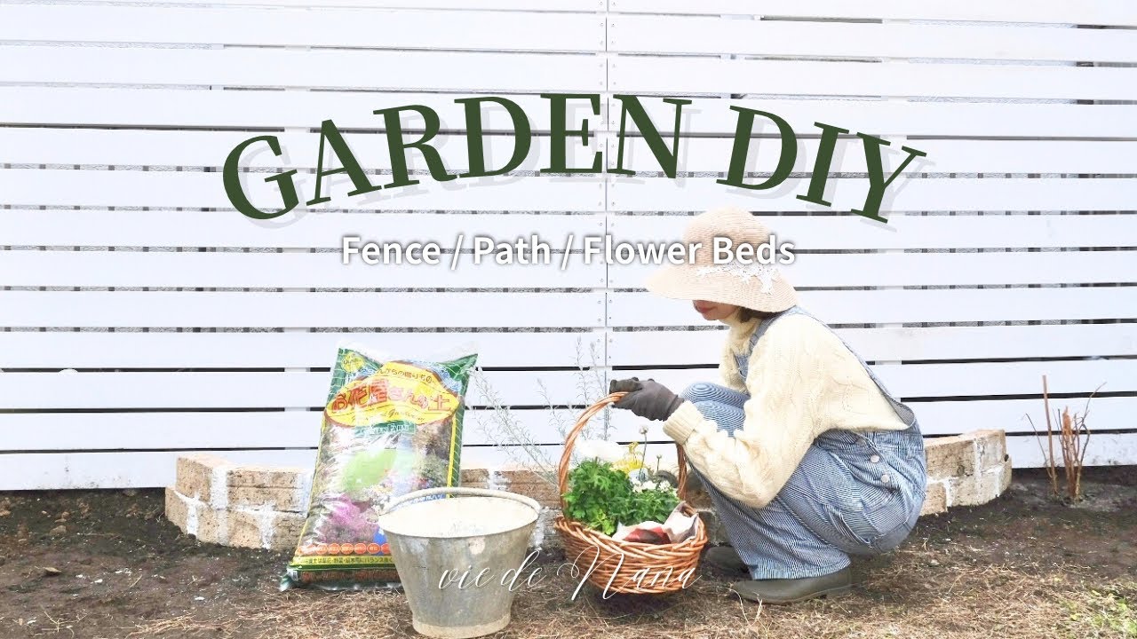DIY a Small Garden from Scratch 🌿Creating a Natural Garden｜Fence