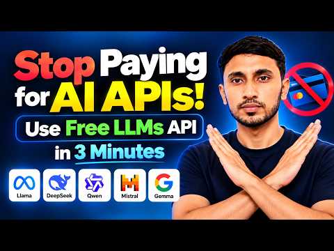 Stop Paying for AI APIs! (Use Free LLM API in 3 Minutes)