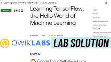 Learning TensorFlow The Hello World Of Machine Learning Solution | Qwiklabs [GSP637] | Google Cloud