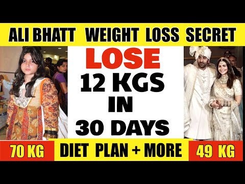 Alia Bhatt Weight Loss Diet Plan | Lose 10 Kgs In 10 Days | 44” की कमर करी 26” की , कुछ हफ़्तों में
