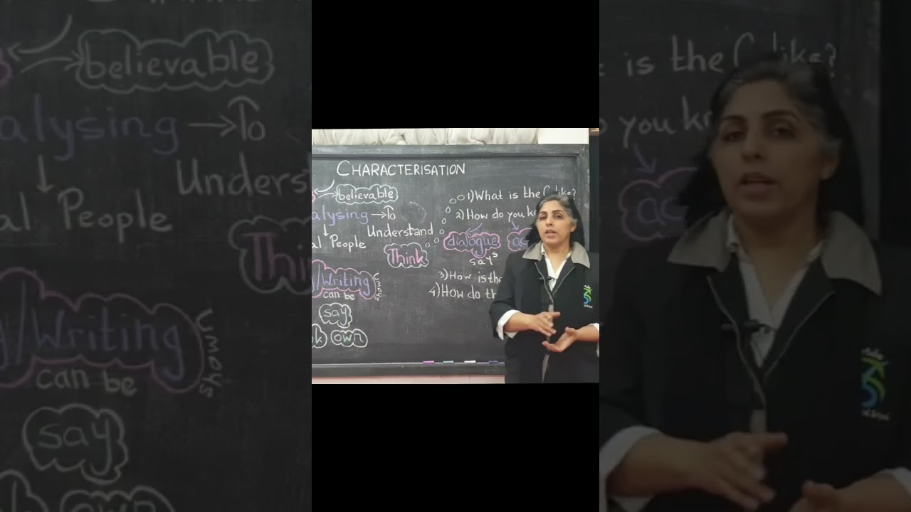 Understanding a character while reading an extract. 