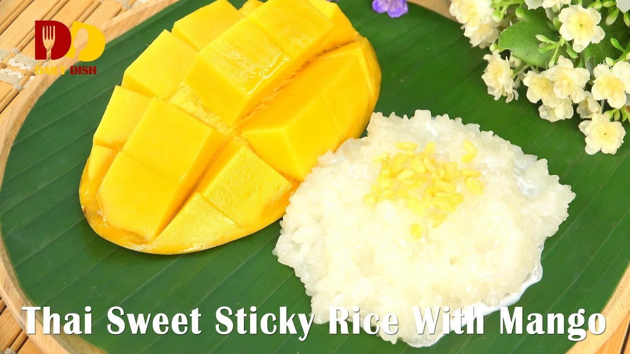 Thai Sweet Sticky Rice With Mango | Thai Dessert | Khao Neeo Mamuang | ข้าวเหนียวมะม่วง
