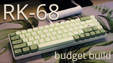 RK-68 Mechanical Keyboard Build Overview - Lubed Linear Red Switches