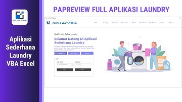 PREVIEW APLIKASI LAUNDRY SEDERHANA VBA AEXCEL