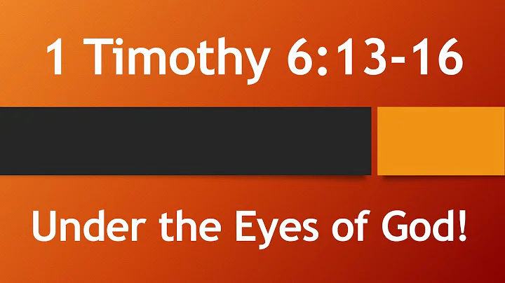 "Under the Eyes of God!"