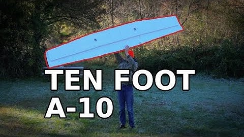 GIANT 10 Foot A-10 Warthog Build — Part 1: The Wing