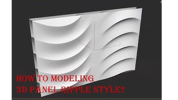 How to modeling 3D Panel Ripple Style in 3dsMax /3D Panel Modelləmə-Xeqani Ehmedov