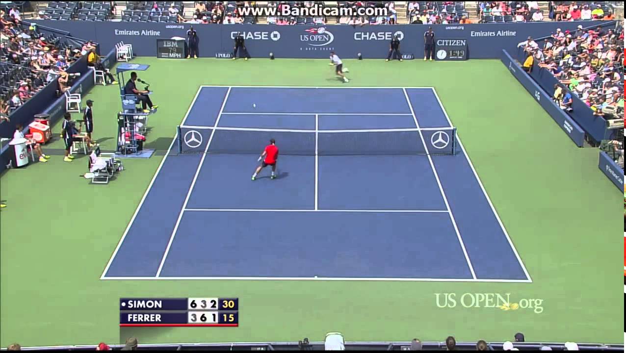 Gilles Simon vs David Ferrer US Open 2014 R3 Highlights (HD)