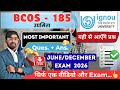 BCOS 185 | उद्यमिता | Bcos 185 Most Important Question and Answer | IGNOU June/Dec Exam 2026