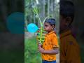 Innovative Bamboo Tube Setup on Banana Stem | Handmade Eco Craft Idea