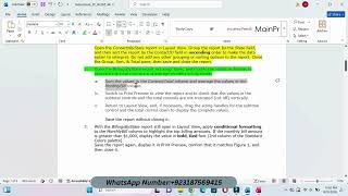 Sam Project A Access Module 04 Creating Forms and Reports