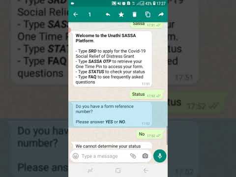 Sassa R350 Grant Status Check via WhatsApp [Watch]