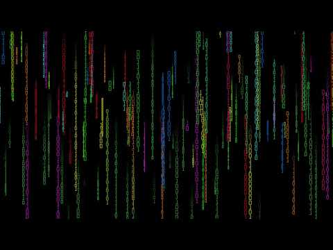 Binary rain - short clip