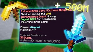 I Spent 50 Hours Completing EXTREME BINGO... | Hypixel Skyblock