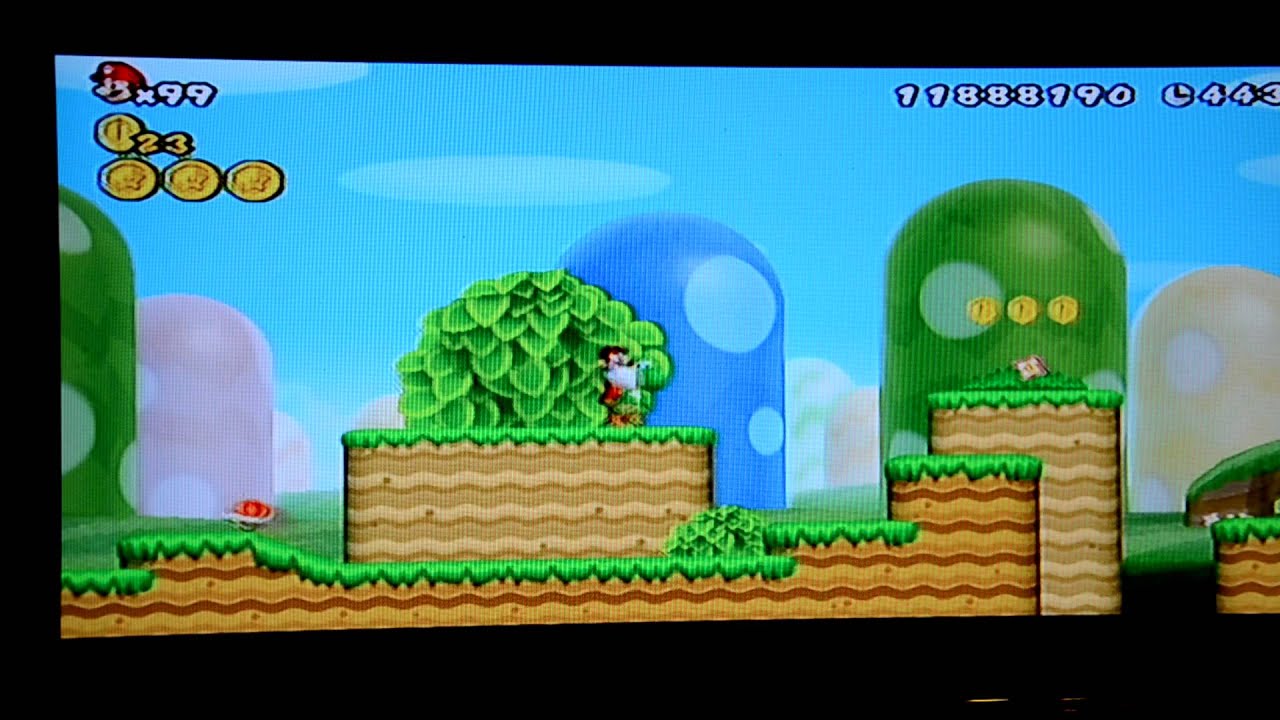 Mario bross wii passage secret monde 1-3