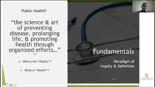 Fundamental Questions and Research: What is Public Health?