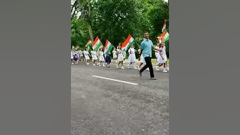 Shankadav Shisu Vidya Niketan Nowboicha students road march on 15 August 2022