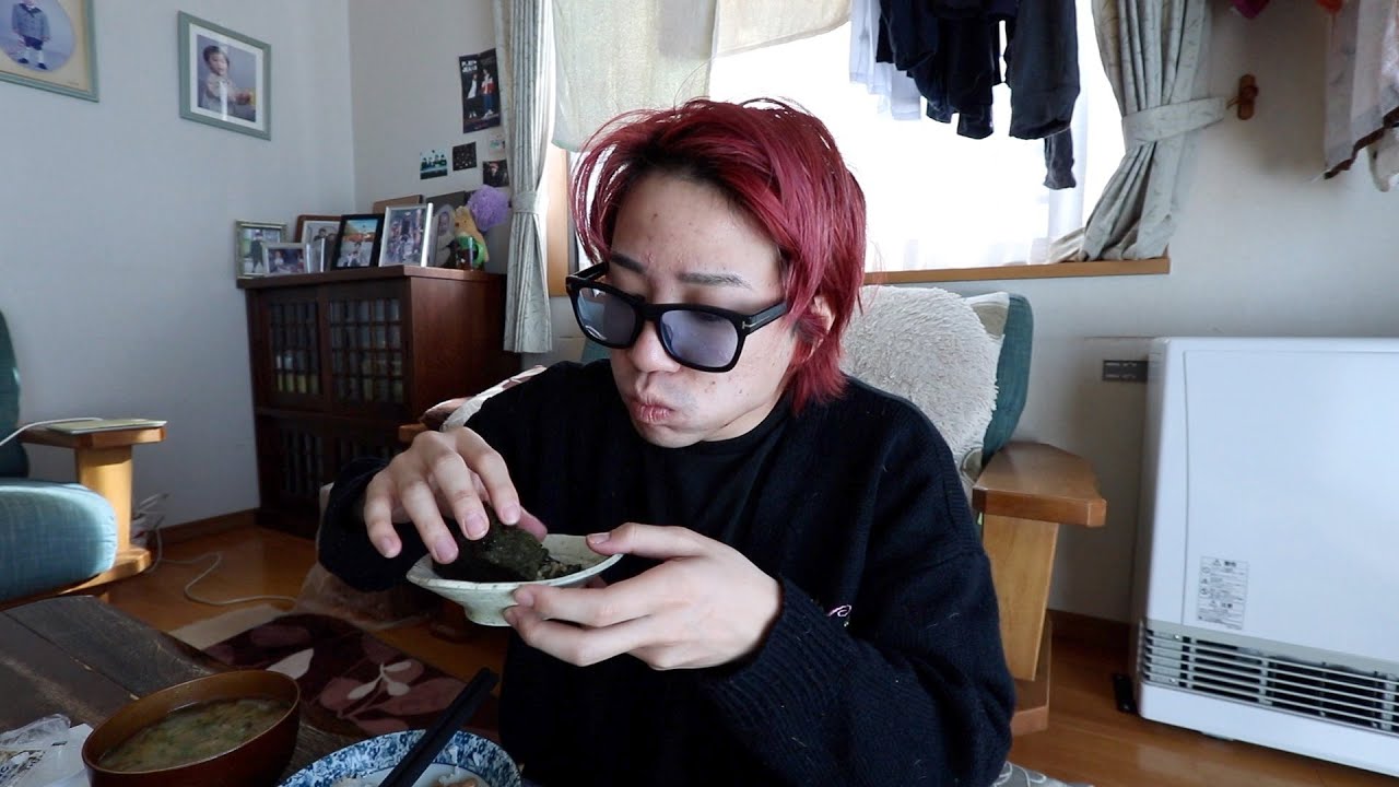 母が作った朝ご飯を彼女と食う❤️‍🔥❤️‍🔥❤️‍🔥