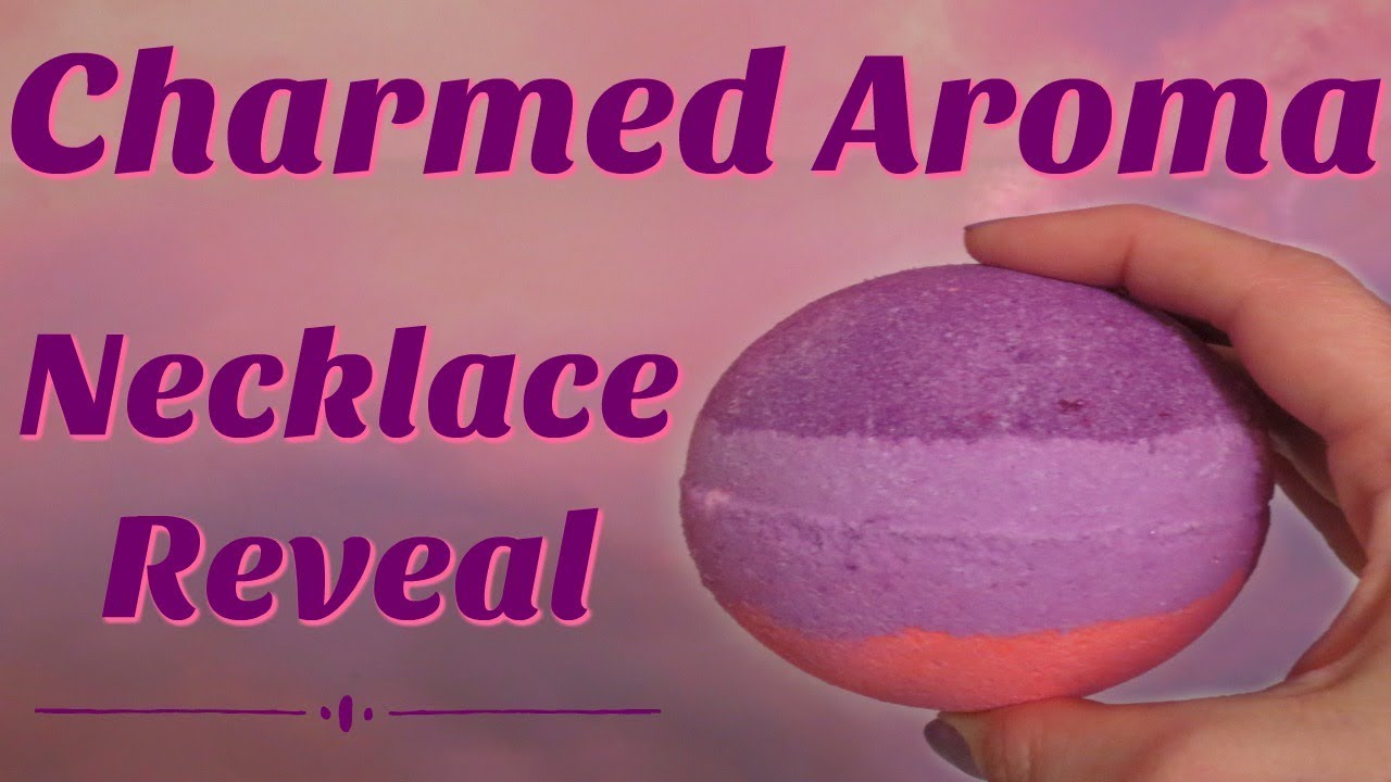 Charmed Aroma Jewelry Reveal Sunset Glow Necklace Bath Bomb! YouTube