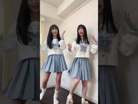 Sayaka and Nao dancing routine#japanese #girl #dancing #school #schoolgirl #japan #kawaii #cute