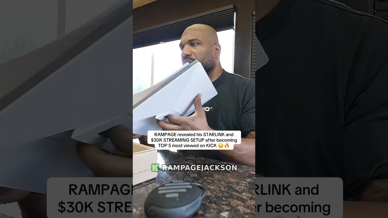 RAMPAGE revealed his STARLINK and $30K STREAMING 