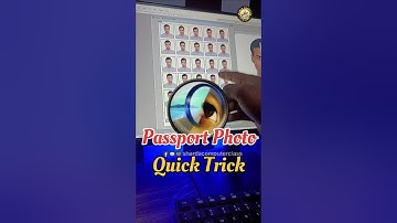 Photoshop Me Passport Size Photo Kaise Banaye | Photo Editing Trick