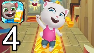 Talking Tom Gold Run - Gameplay Walkthrough Part 4 - Best run - ( iOS, Android )