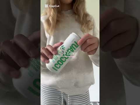 coconout water is the best !🤍🪩 • #coconoutwater • #viral • #cleangirl