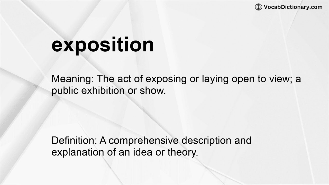 exposition Meaning