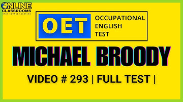 OET listening test | Michael Broody | OET 2.0 Online Classroom