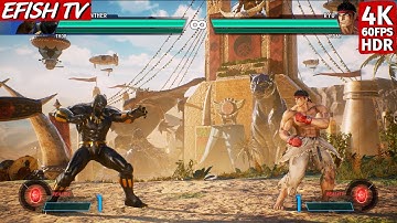 Black Panther & Thor vs Ryu & Jedah (Hardest AI) - Marvel vs Capcom: Infinite