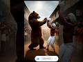 Brave Youth Saves the Village from Giant Bear 🐻💪#shortsfeed #shortvideo #viral #viralvideo