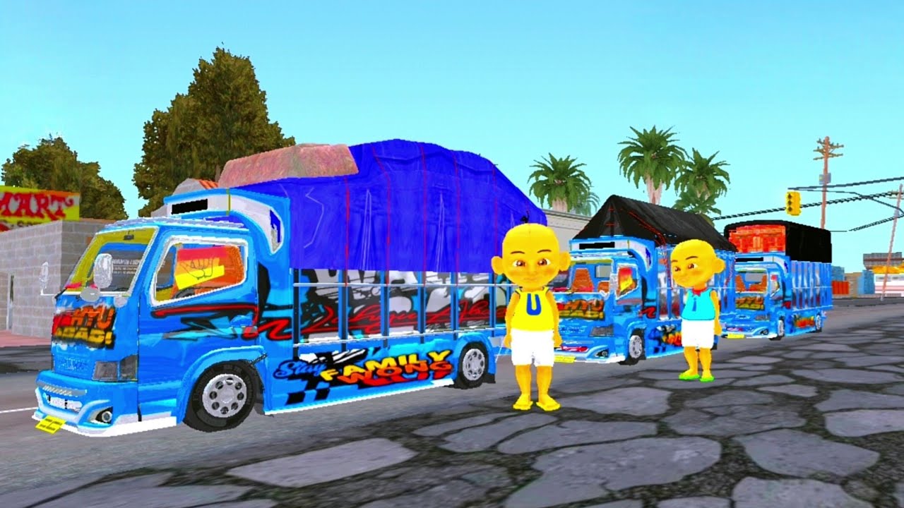 Upin tidak di ajak Ipin Konvoy Truk Oleng 🤣🤪 ELTIVISION