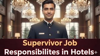 Hotels Supervisor Job Responsibilities || How To Work Hotels Supervisor || Supervisor job Interview