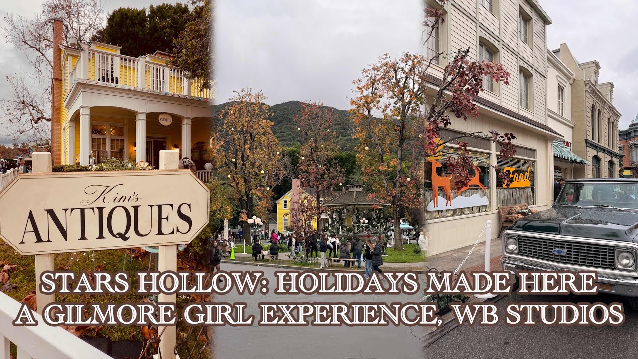 4K A Walk Through Stars Hollow | The Gilmore Girls Sets | A Visit From Luke Danes ☕️ 