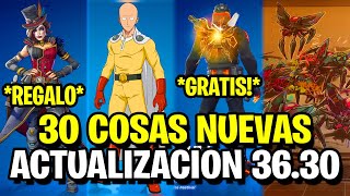 30 COSAS QUE TIENES QUE CONOCER DE LA ACTUALIZACION 36.30 DE FORTNITE! (Skin de Regalo, Recompensas)