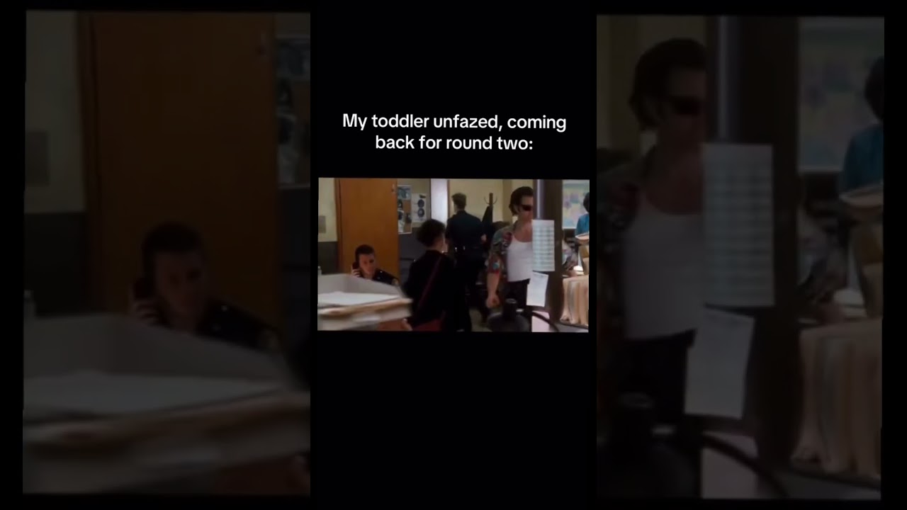 Scolded my toddler, meanwhile he’s back unfazed😂 