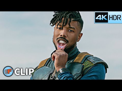 Killmonger Kills Ulysses Klaue Scene | Black Panther (2018) 4K HDR Movie Clip