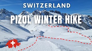 Winter hike at Pizol Switzerland