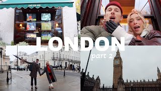Travel Vlog: London during the Holidays Our Favorite Restaurant, Shop with us + Haul