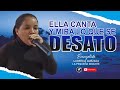 Ella canta y mira lo que se desato  lucrecia quezada