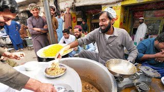 Khyber Pass STREET FOOD Market!! Afghan Breakfast Food Tour in Jamrud, Pakistan screenshot 3