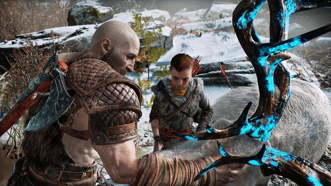 GOD OF WAR Kratos and Atreus Hunting Deer YouTube