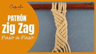 Macrame zigzag pattern tutorial