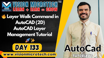 🔥 Layer Walk Command in AutoCAD (2D) | AutoCAD Layer Management Tutorial 🚀 ✨