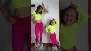 TikTok dances tutorials Unicorn Mom Daughter Dance | Shorts by Anna Kova