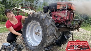 Repair Restoration Restart 1000 hp Diesel Engine. Restart A Scrap Diesel For $0 \ Blacksmith Girl