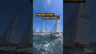 Packed Line! ⛵️ Fighting Bay of Biscay Swell at the Start #sailing