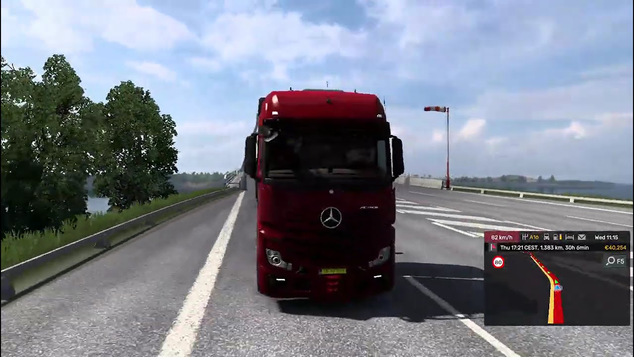 ETS 2_Transporting Excavator with Actros